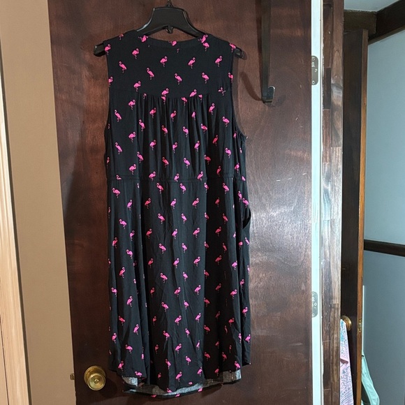 Torrid Pink Flamingo Dress size 1 - Picture 4 of 5